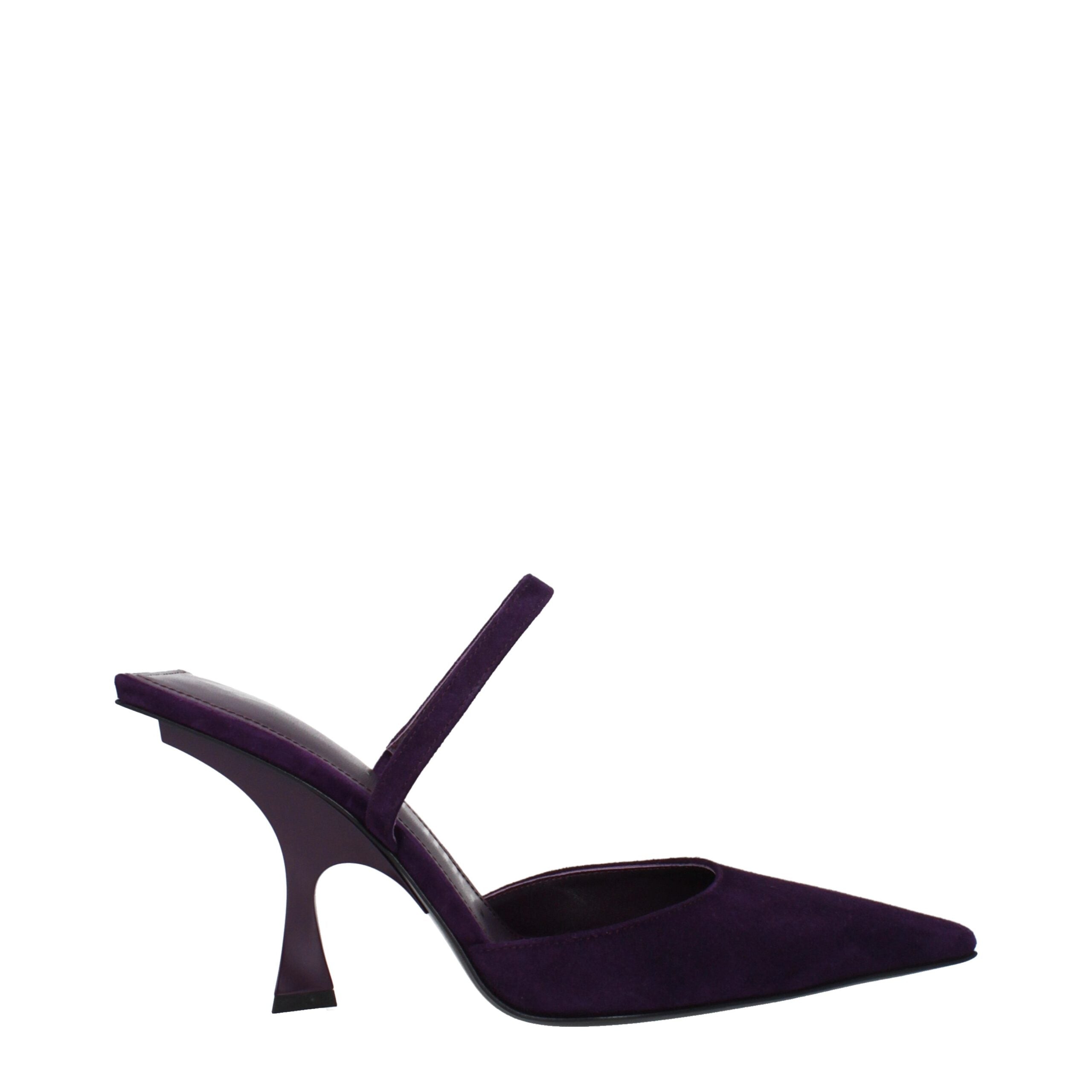 The Attico Purple Leather Sandal